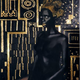 Materia Prima, 2015; pure 24-karat gold, acrylic and gouache; print on matte canvas, 40 by 52 inches
Courtesy of Lina Iris Viktor